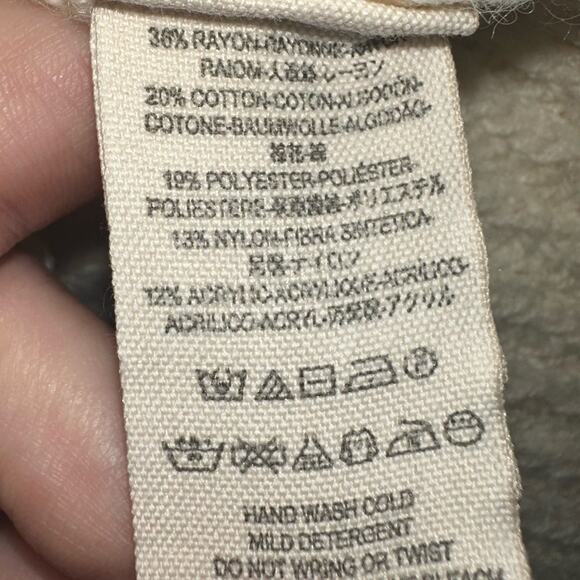 Free People Eleven Turtleneck Cream Sweater Size XS - Picture 6 of 12